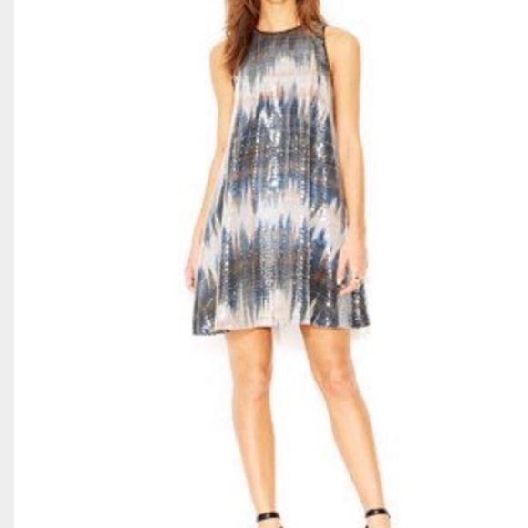 rachel roy sequin swing dress